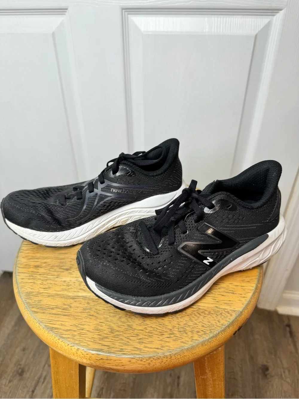 New Balance Black and White Running Sneakers